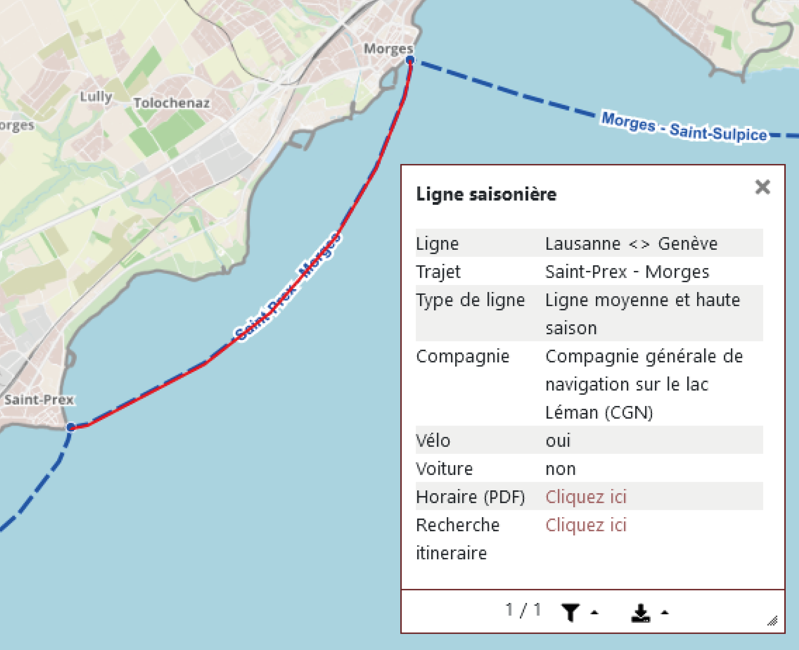Lignes lacustres